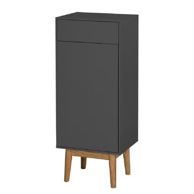 MUEBLE BAÑO R&R ANKARA NEGRO AUXILIAR MODERNO