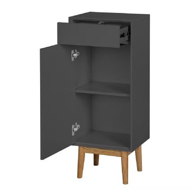 MUEBLE BAÑO R&R ANKARA NEGRO AUXILIAR MODERNO - 2