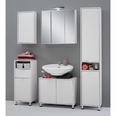 MUEBLE BAÑO R&R TIMOR BLANCO AUXILIAR MODERNO - 2
