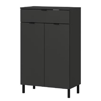 MUEBLE BAÑO R&R ULAN NEGRO AUXILIAR MODERNO