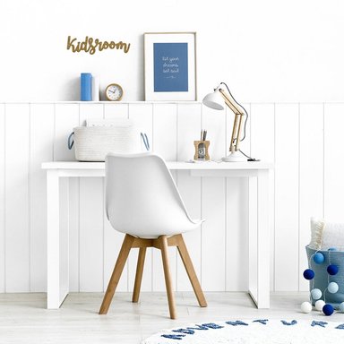 ESCRITORIO MODERNO R&R MUEBLES AKAZAWA 120 CM X 60 CM BLANCO