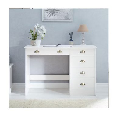 ESCRITORIO MODERNO R&R MUEBLES GROLLY 114 CM X 54 CM BLANCO