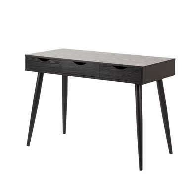 ESCRITORIO R&R MUEBLES PATRICK 110 CM X 50 CM NEGRO VINTAGE