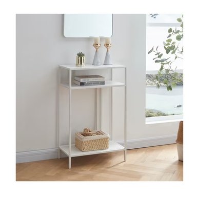 MESA CONSOLA RECIBIDOR RYR MUEBLES MAJU BLANCO