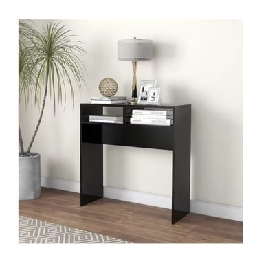 MESA CONSOLA RECIBIDOR MODERNO MANUEL NEGRO RYR MUEBLES - 1