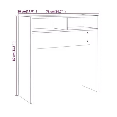 MESA CONSOLA RECIBIDOR MODERNO MANUEL NEGRO RYR MUEBLES - 3