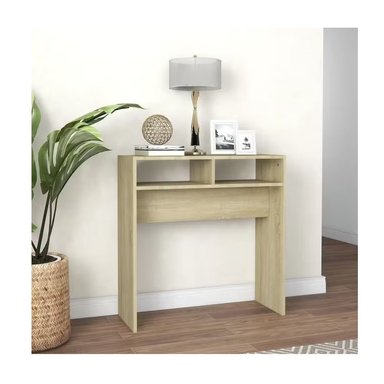 MESA CONSOLA RECIBIDOR RYR MUEBLES MANUEL MODERNO MARRÓN CLARO