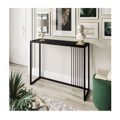 MESA CONSOLA RECIBIDOR RYR MUEBLES LENIN NEGRO