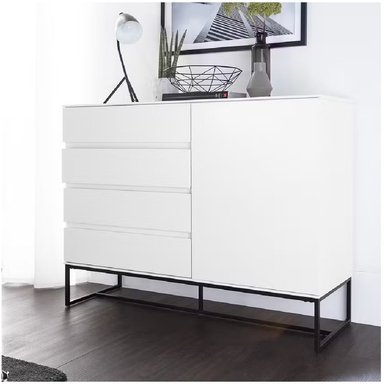 APARADOR R&R MUEBLES BLANCO MODERNO WINNY