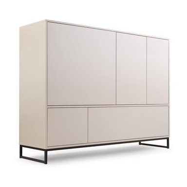 APARADOR R&R MUEBLES BEIGE MODERNO ALEJANDRA 5 PUERTAS