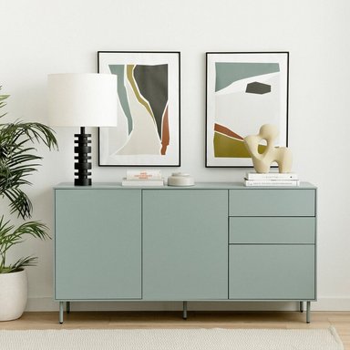 APARADOR R&R MUEBLES REIKO VERDE MODERNO