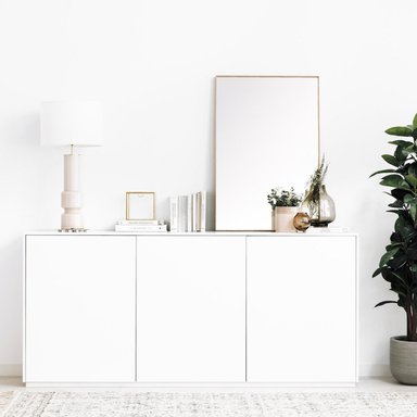 APARADOR R&R MUEBLES AKIFUMI BLANCO MODERNO