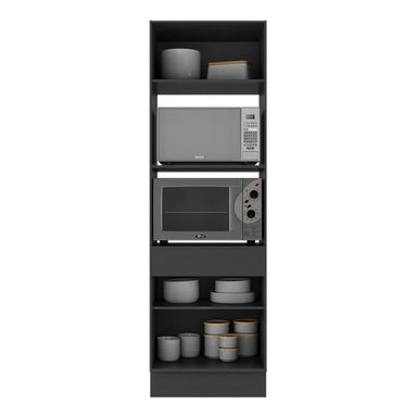 MUEBLE DE MICROONDAS R&R MUEBLES GREK NEGRO RYR MUEBLES - 2