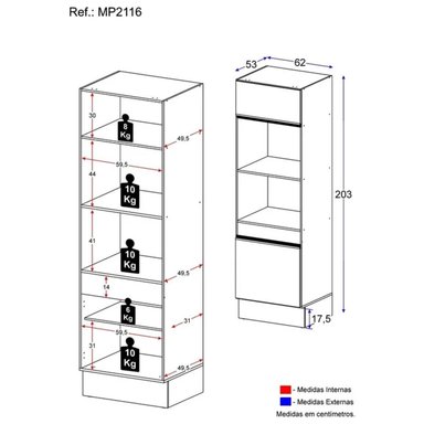 MUEBLE DE MICROONDAS R&R MUEBLES GREK NEGRO RYR MUEBLES - 3