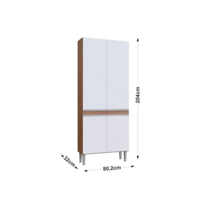 MUEBLE DE COCINA R&R MUEBLES CHIZUKU BLANCO Y MARRÓN RYR MUEBLES - 3