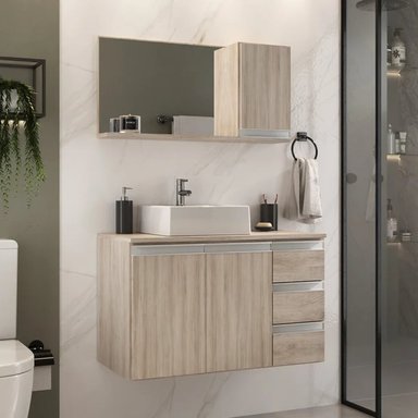 PACK MUEBLE BAÑO R&R TAKAHITO MAON ESPEJO MANZANO