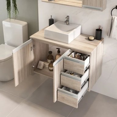 PACK MUEBLE BAÑO R&R TAKAHITO MAON ESPEJO MANZANO - 2