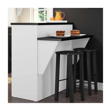 MESA DESAYUNADOR R&R MUEBLES NOEL MULTICOLOR 106X67.5CM TANYA MARRÓN Y NEGRO RYR MUEBLES