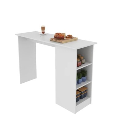 MESA DESAYUNADOR R&R MUEBLES LYCIA BLANCO 136X45CM RYR MUEBLES - 2