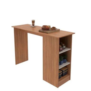 MESA DESAYUNADOR R&R MUEBLES LYCIA MARRÓN 136X45CM RYR MUEBLES - 2