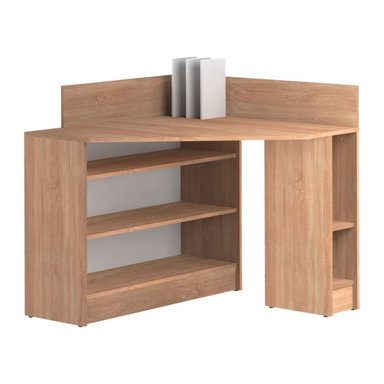 ESCRITORIO R&R MUEBLES MODERNO SAKURAMORI 94X94 CM MARRÓN - 2