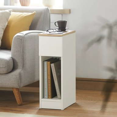 MESA LATERAL LETTIE  BLANCO RYR MUEBLES