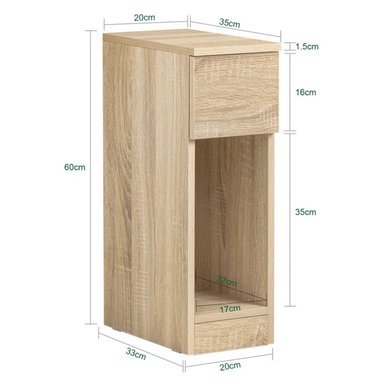 MESA LATERAL LETTIE  MARRÓN RYR MUEBLES - 3
