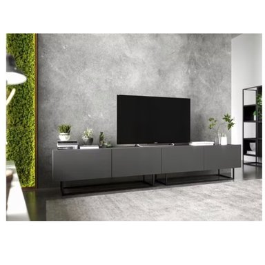 MESA DE TV MODERNA TUPAC GRAFITO RYR MUEBLES