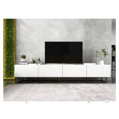 MESA DE TV MODERNA TUPAC BLANCO RYR MUEBLES - 1