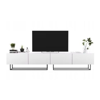 MESA DE TV MODERNA TUPAC BLANCO RYR MUEBLES - 2