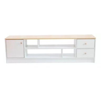 MUEBLE DE TV MODERNO 55' ASAGAKI BLANCO Y MARRÓN RYR MUEBLES - 2