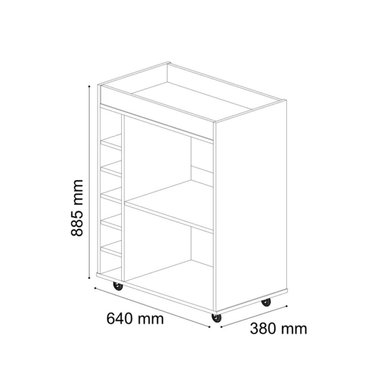 MUEBLE DE BAR DAIKI BLANCO RYR MUEBLES - 3