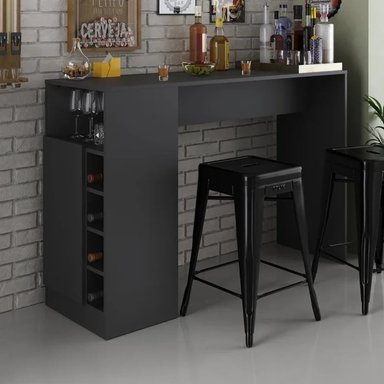 MUEBLE DE BAR GAKUTO NEGRO RYR MUEBLES
