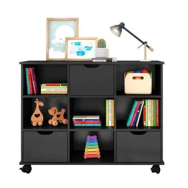 ESTANTE ORGANIZADOR SHISHIBA NEGRO RYR MUEBLES - 2
