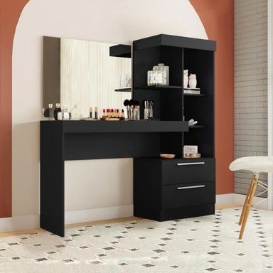 TOCADOR MODERNO PEEPI NEGRO RYR MUEBLES