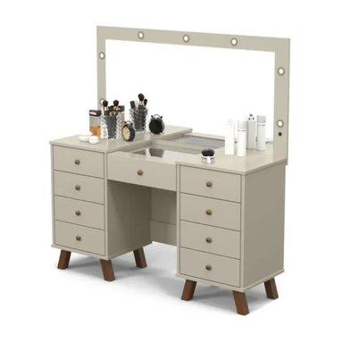 TOCADOR MODERNO LANBARDO BLANCO RYR MUEBLES - 2