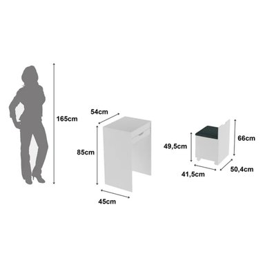 TOCADOR MODERNO ATO BLANCO RYR MUEBLES - 3