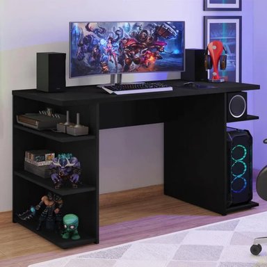 ESCRITORIO MODERNO HAMADA NEGRO RYR MUEBLES