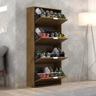 ZAPATERA MODERNA MEDAKA MARRÓN RYR MUEBLES