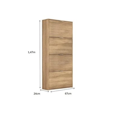 ZAPATERA MODERNA MEDAKA PANELA RYR MUEBLES - 3