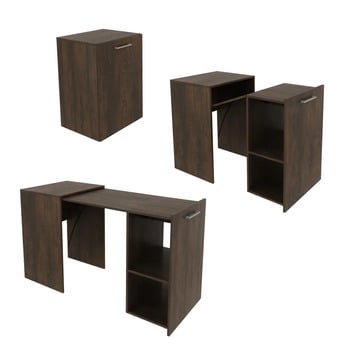 ESCRITORIO PLEGABLE KINOMI MARRÓN RYR MUEBLES - 2