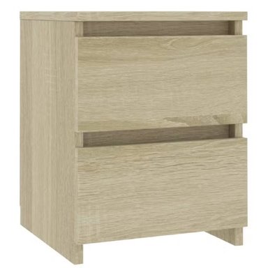 VELADOR MODERNO CORI 2 CAJONES MARRÓN CLARO RYR MUEBLES