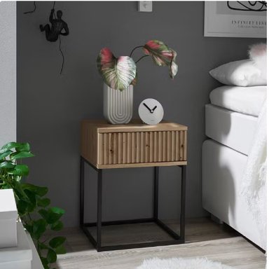 VELADOR MODERNO PRADO DUNA 1 CAJÓN RYR MUEBLES