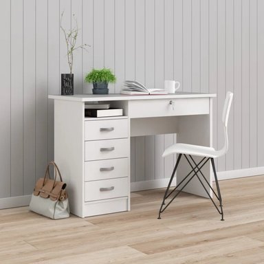 ESCRITORIO MODERNO NAKAYAMA BLANCO RYR MUEBLES