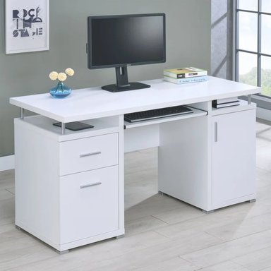 ESCRITORIO MODERNO MOMOCHI BLANCO RYR MUEBLES