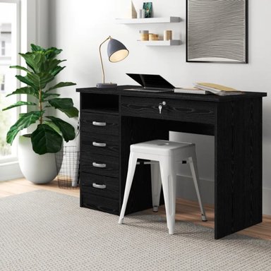 ESCRITORIO MODERNO NAKAYAMA NEGRO RYR MUEBLES