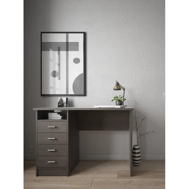 ESCRITORIO MODERNO TONAKI CHOCOLATE RYR MUEBLES