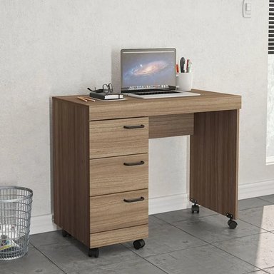 ESCRITORIO MODERNO MOGAMI MARRÓN RYR MUEBLES