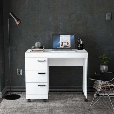 ESCRITORIO MODERNO MOGAMI BLANCO RYR MUEBLES