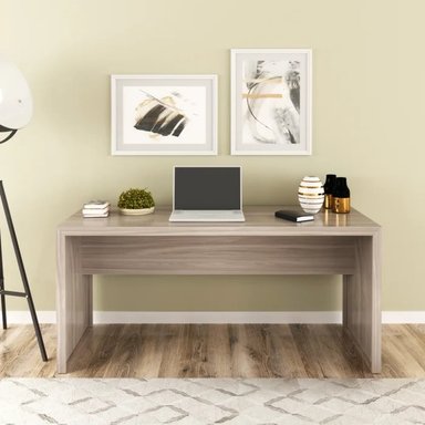 ESCRITORIO MODERNO HINOA CENIZA RYR MUEBLES